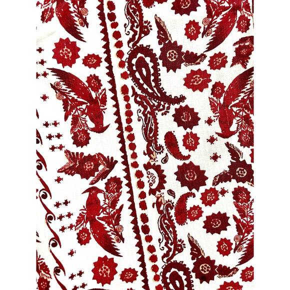 NEW REBECCA MINKOFF women's bleecker bird print skinny jeans in red, white - Picture 4 of 4